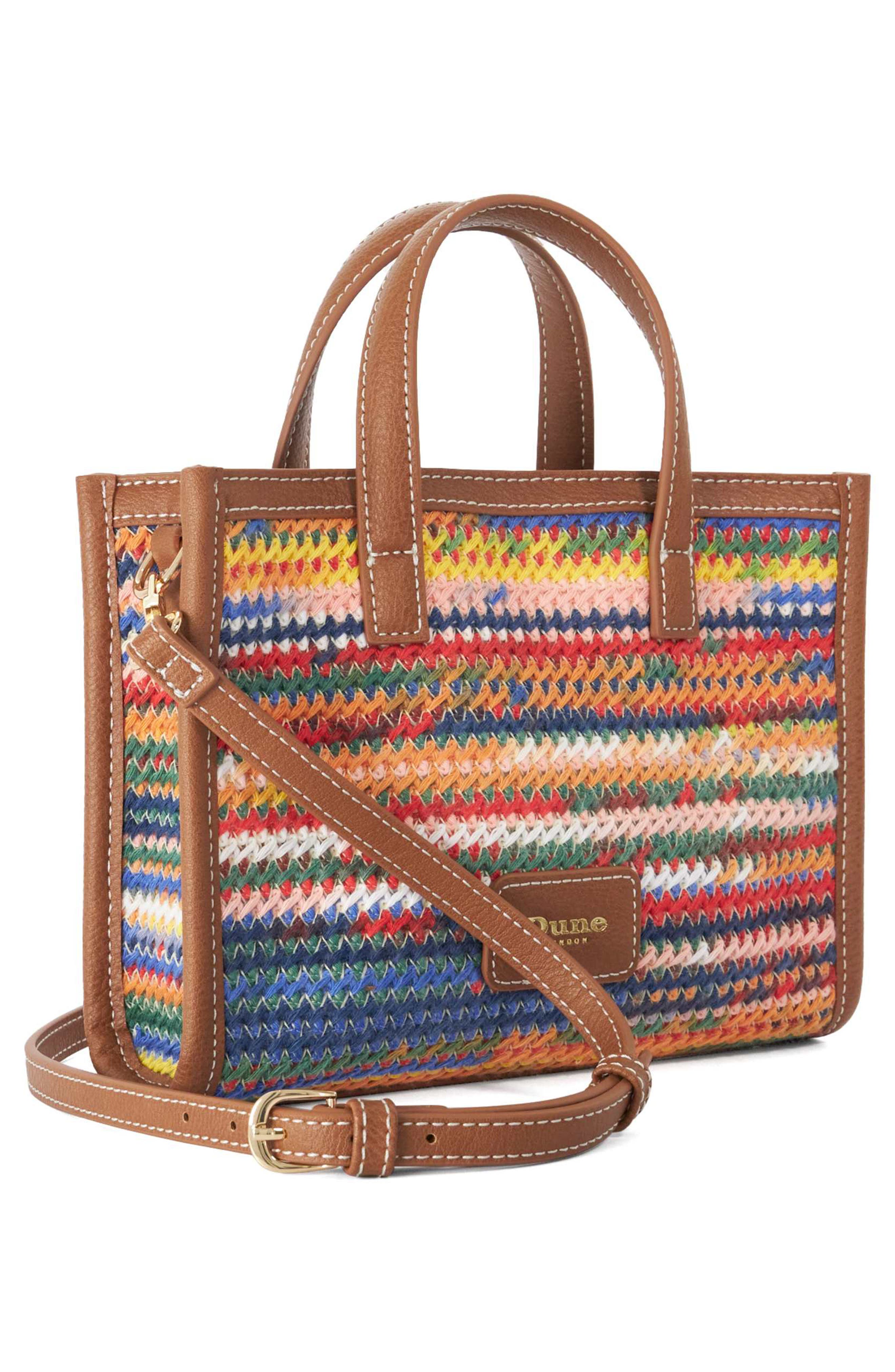 Dune London Diddydamsay Tote, Alternate, color, Brown Multi