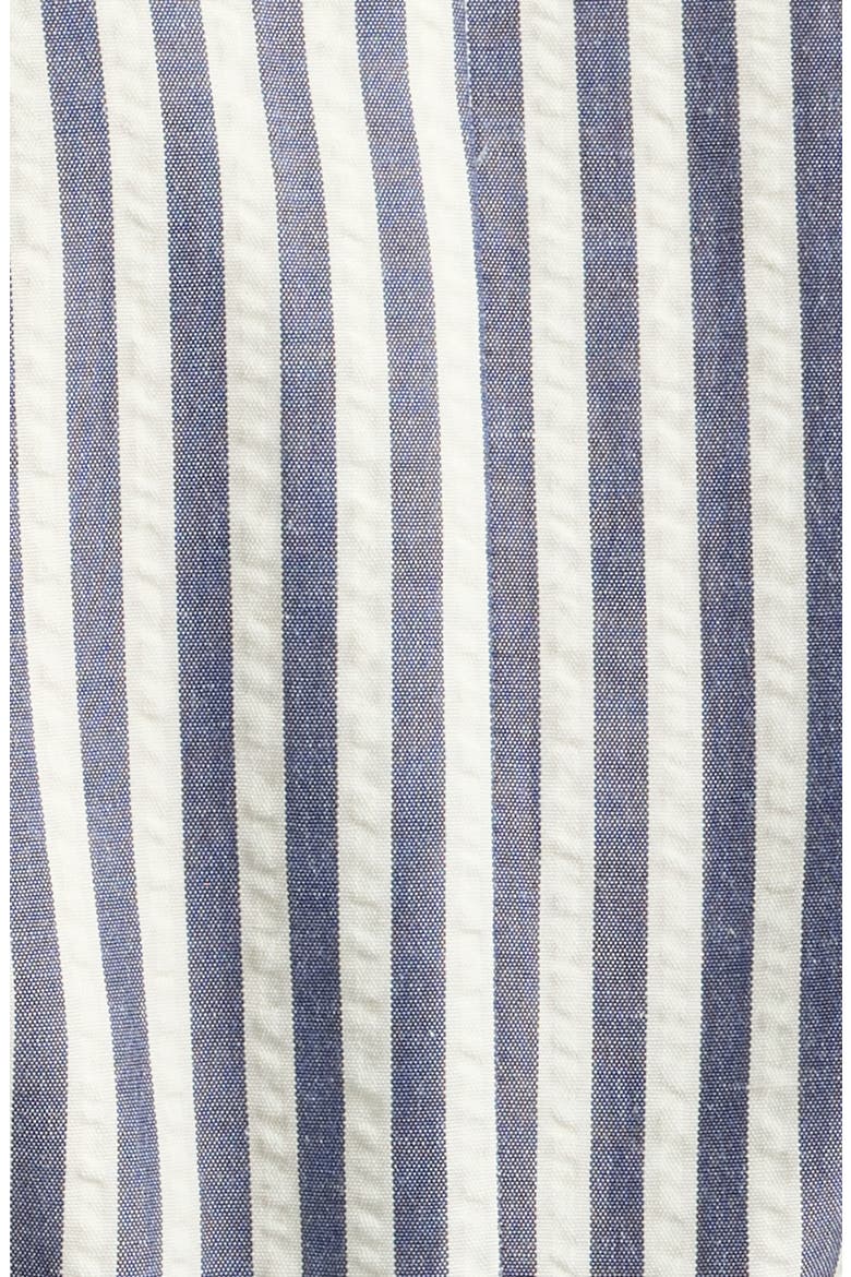 Striped Seersucker Wrap Jacket, Alternate, color, NAVY IVORY