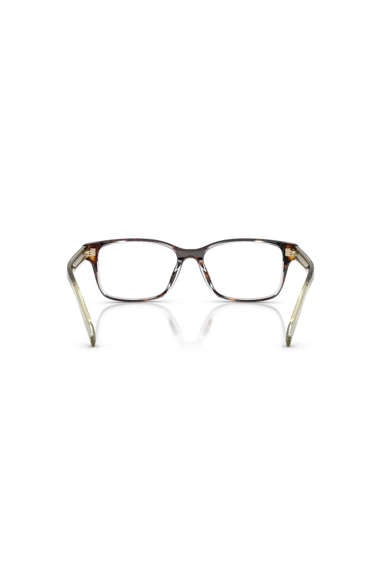 Tory Burch 53mm Rectangle optical glasses, Alternate, color, Tortoise