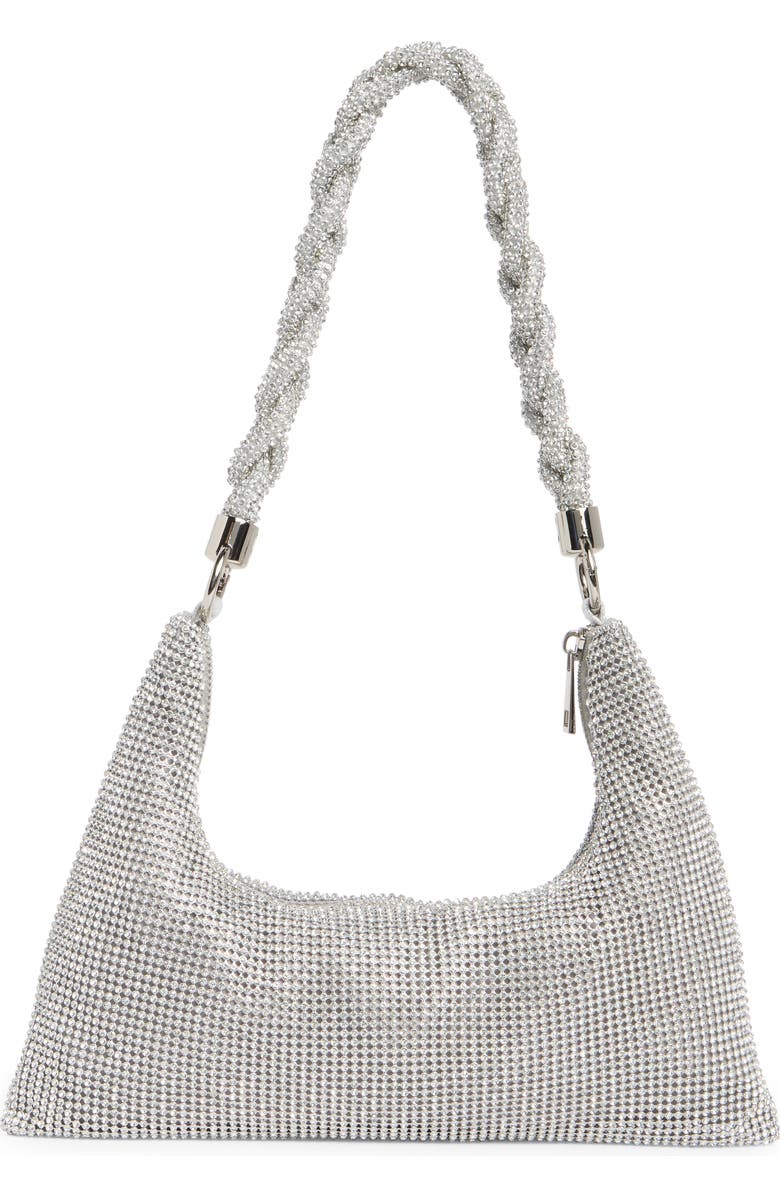 BCBG Shimmer Shoulder Bag, Alternate, color, Silver