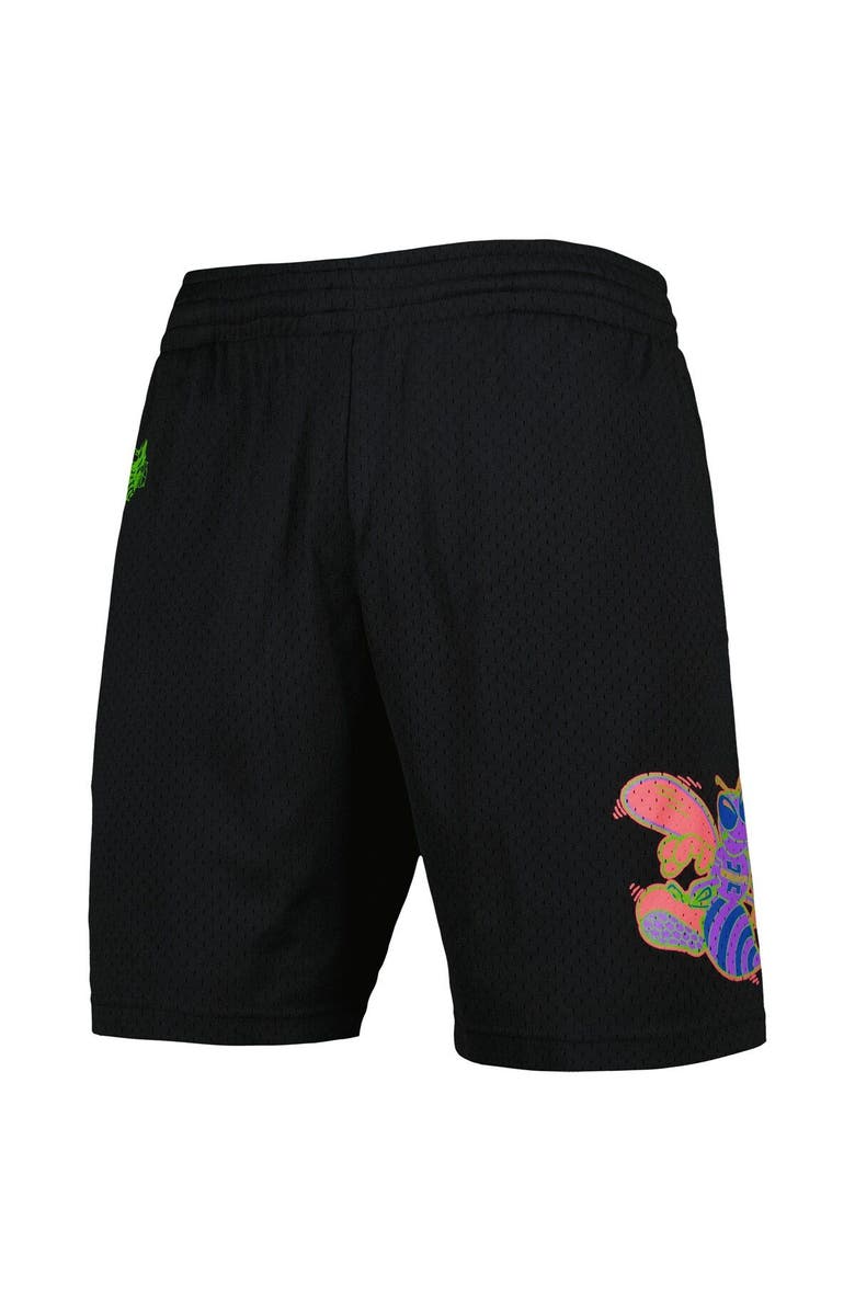 Mitchell & Ness Men's Mitchell & Ness Black Charlotte Hornets Hardwood Classics Color Bomb Energy Shorts, Alternate, color, Black