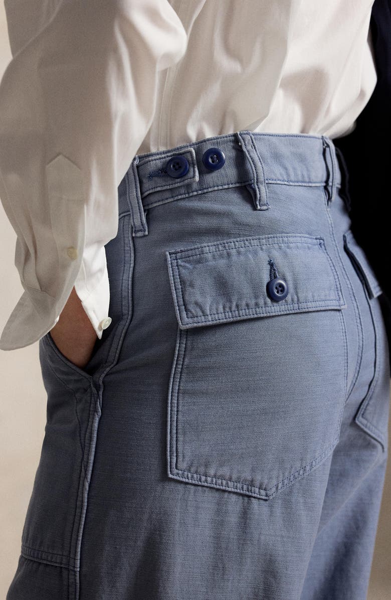 Polo Ralph Lauren The Ricky Straight Leg Pants, Alternate, color, French Workwear Blue