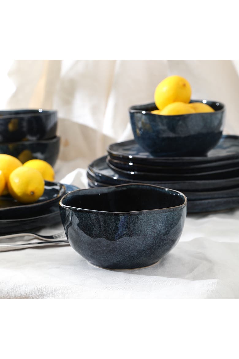 Mirella Stoneware 4-Piece Bowl Set, Alternate, color, Blue
