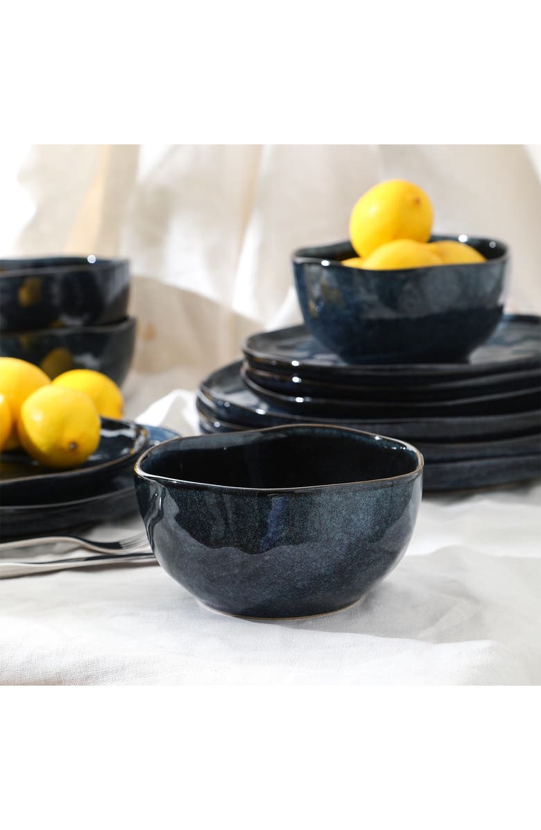 Stone Lain Mirella Stoneware 4-Piece Bowl Set, Alternate, color, Blue