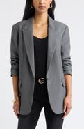 Open Edit Icon Twill Relaxed Blazer