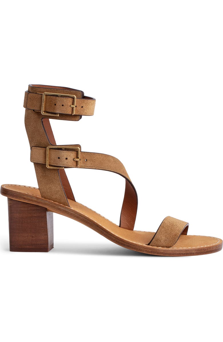 Zadig & Voltaire Cecilia Caprese Ankle Cuff Sandal, Main, color,