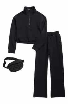 Kids' Scuba Knit Pullover, Pants & Belt Bag Set