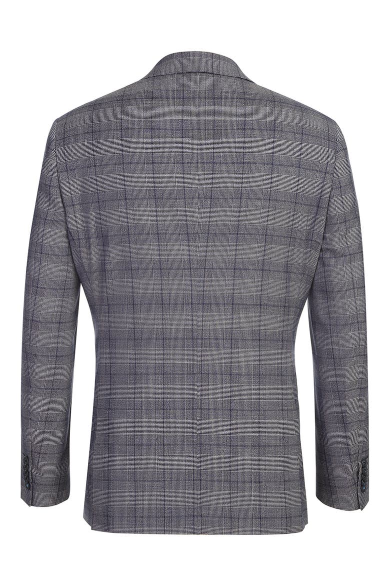 Plaid Navy Mélange Suit, Alternate, color, NAVY