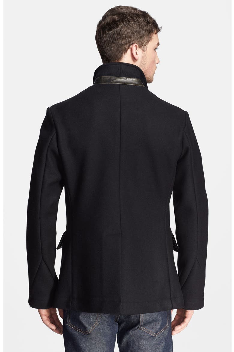 Bond Wool Blend Peacoat, Alternate, color, BLACK