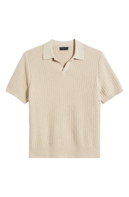 Vince Johnny Collar Sweater In Neutral