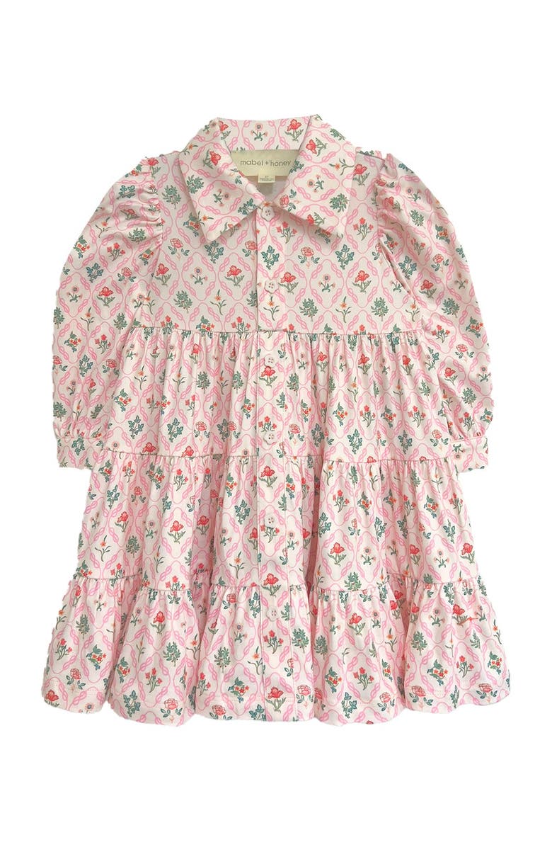 Mabel + Honey Dixie Pink Floral Dress, Main, color, Pink