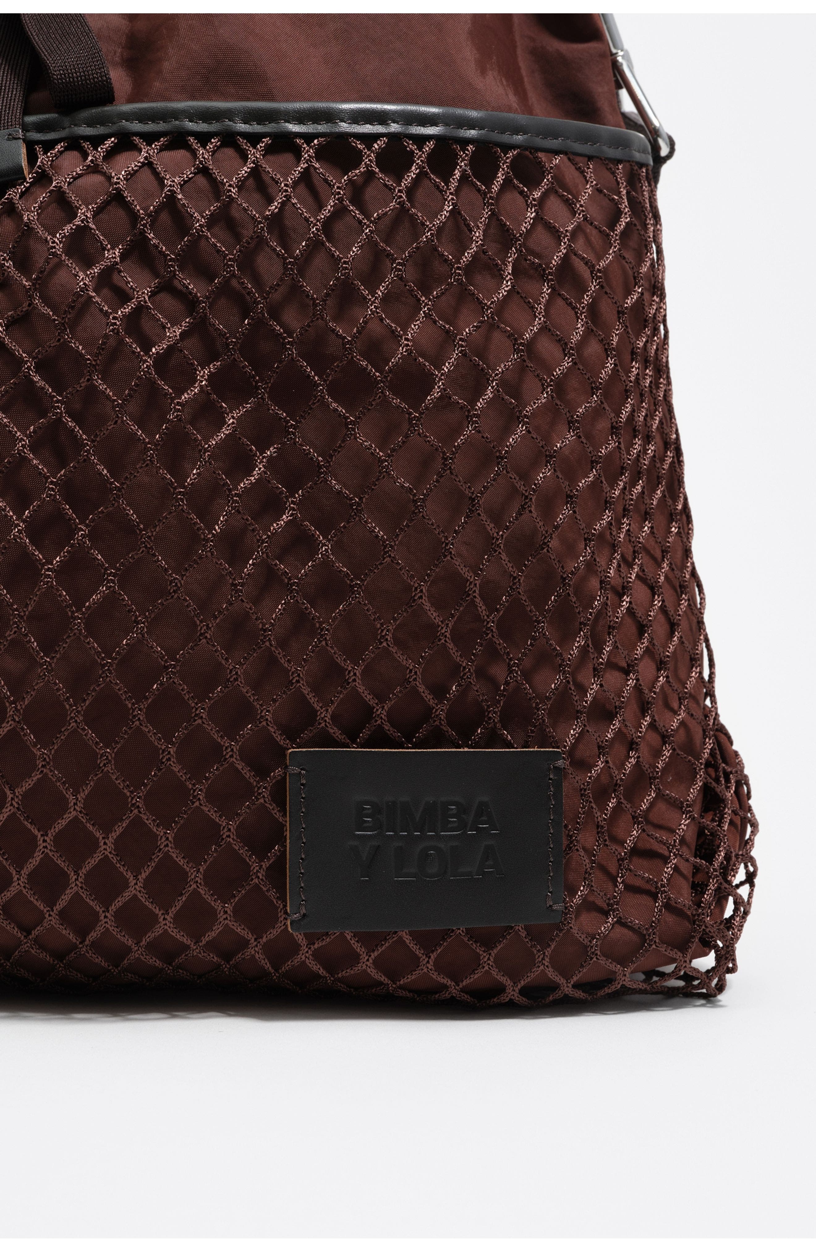 Large Nylon Paper Bag, Alternate, color, CHOCOLATE