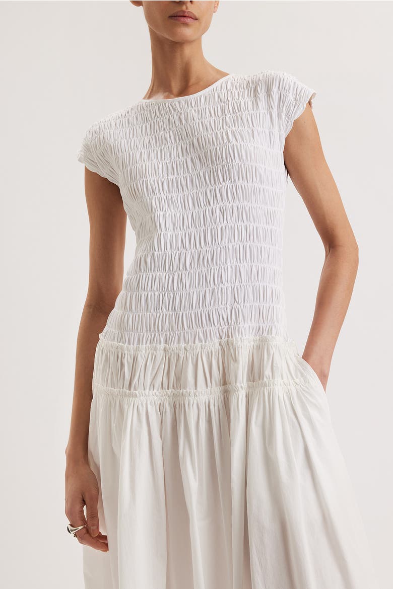Meghna Dress, Alternate, color, White