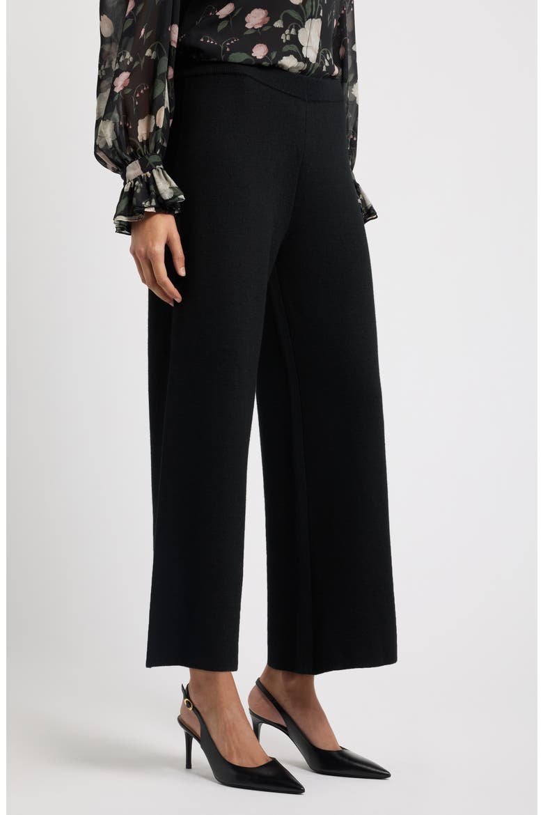Saphire Wide Leg Pants, Alternate, color, BLACK