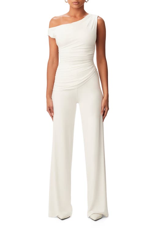 Naked Wardrobe Smooth One-shoulder Top In White