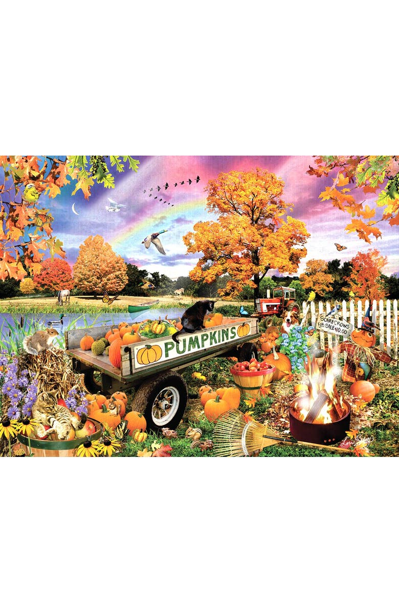 Sunsout Back Acre Pumpkin Patch 500 piece Jigsaw Puzzle for Adults, Alternate, color, Multicolor