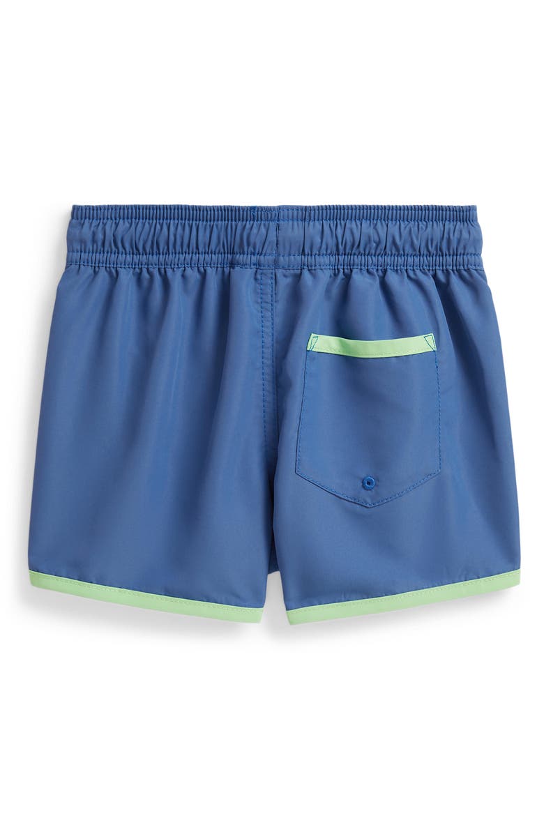 Polo Ralph Lauren Kids' Embroidered Polo Bear Swim Trunks, Alternate, color, Bai Blue