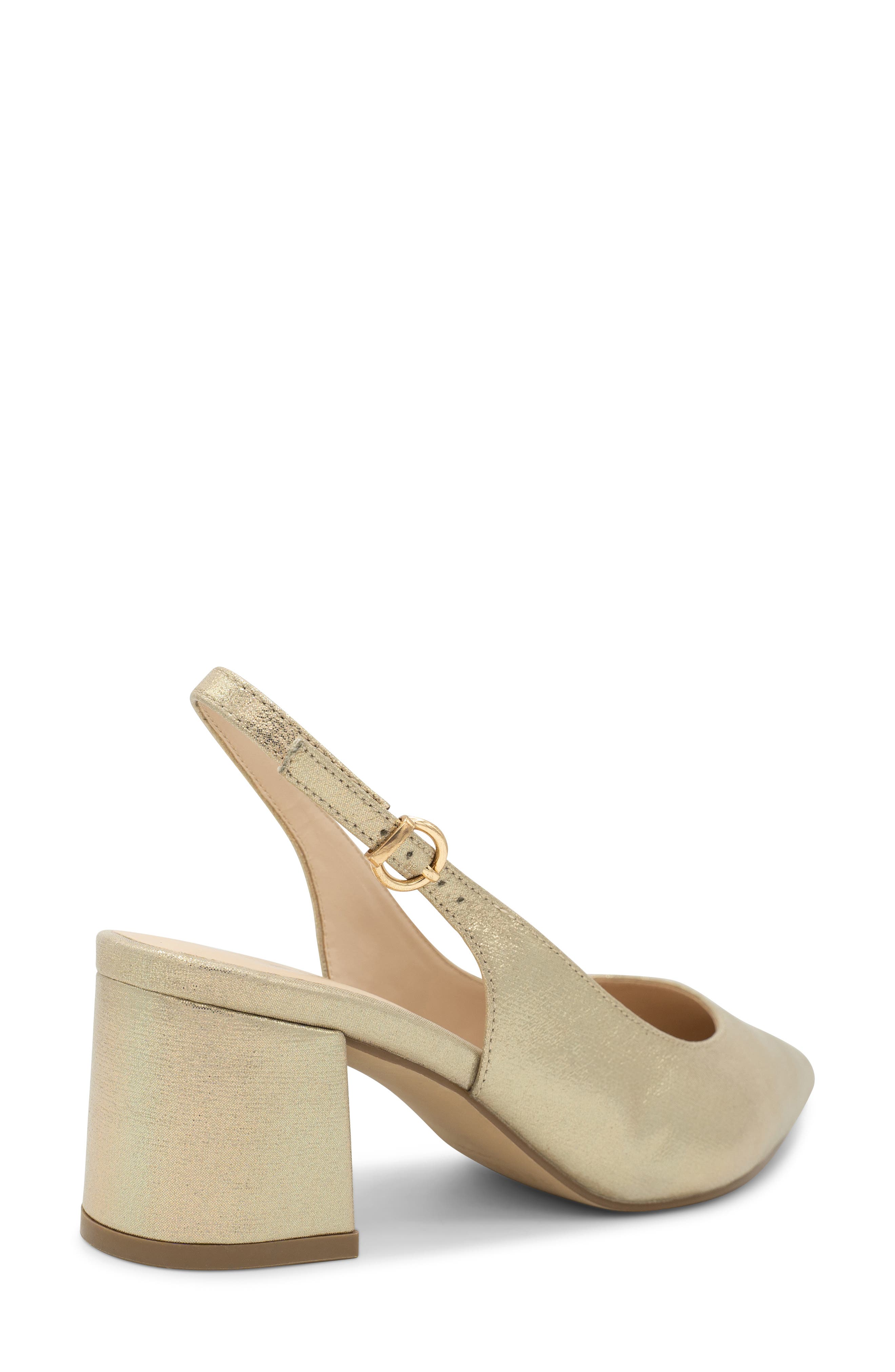 Imelda Slingback Pointed Toe Pump, Alternate, color, CHAMPAGNE