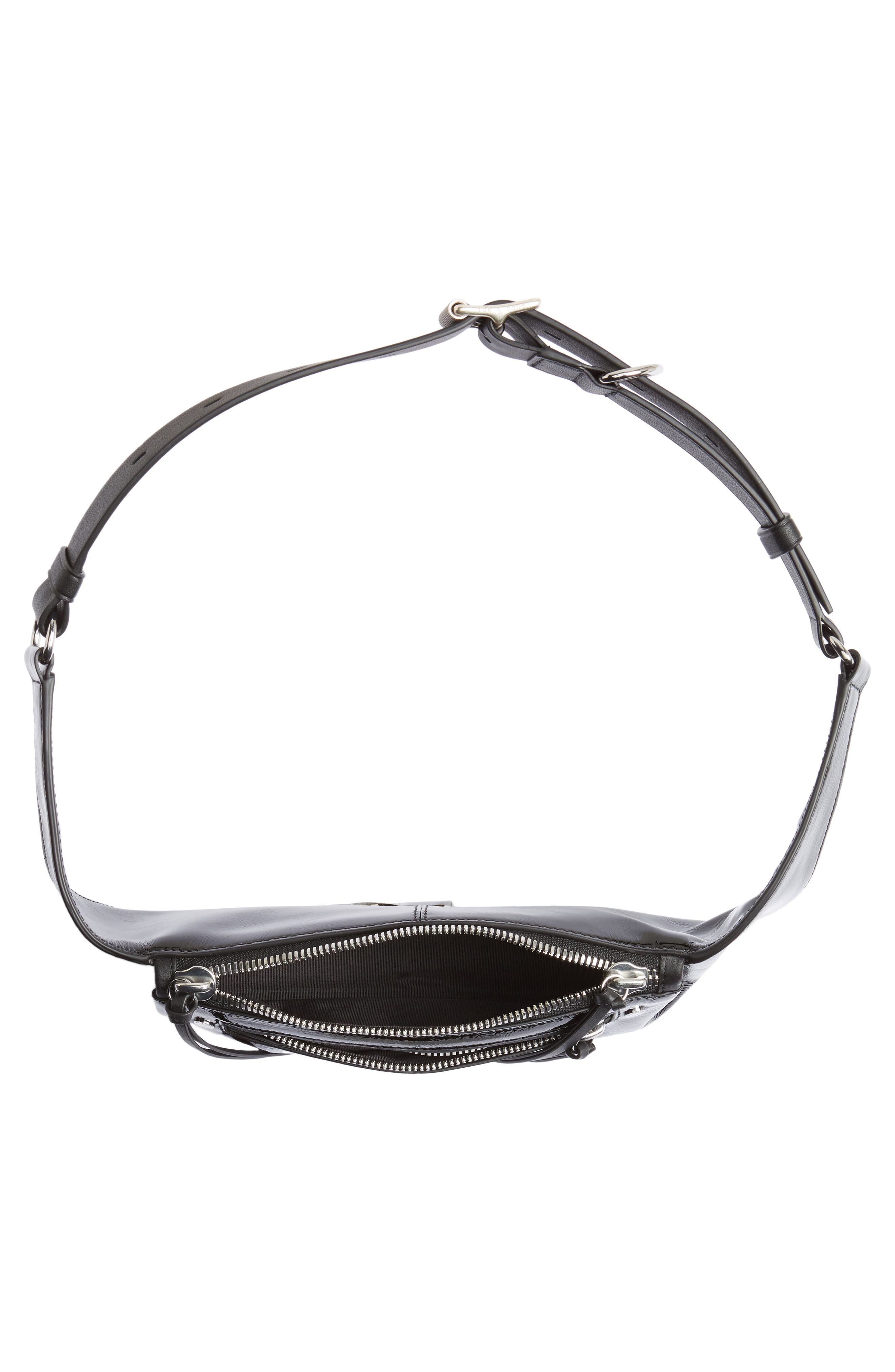 rag & bone Ellis Patent Leather Fanny Pack, Alternate, color, 