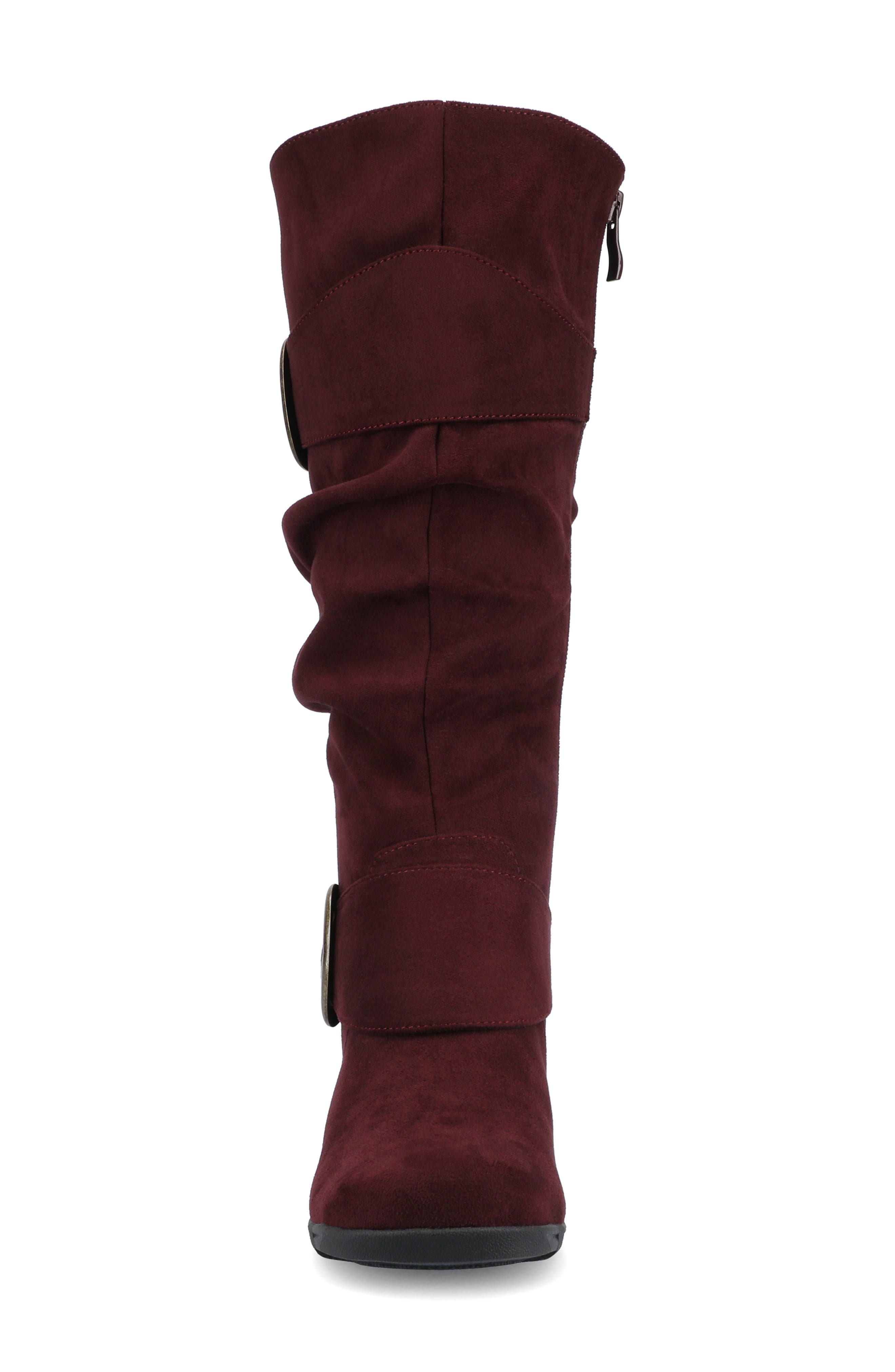 JOURNEE Jester Side Buckle Tall Boot, Alternate, color, OXBLOOD