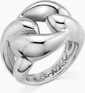 Oradina Sterling Silver Curb Appeal Ring