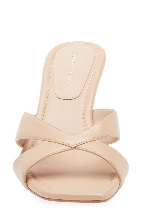 Stuart Weitzman Miami 50 Slide Sandal In Golden Beige