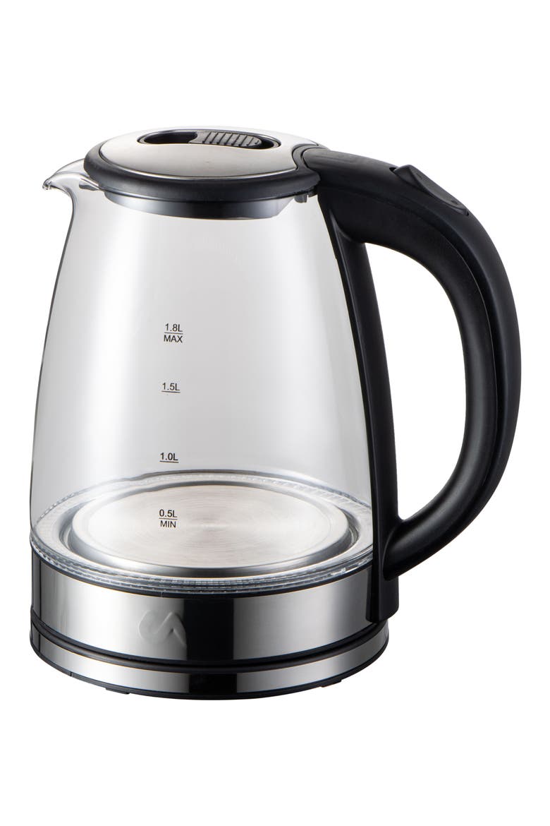 Electric Tea Kettle, Main, color, BLACK