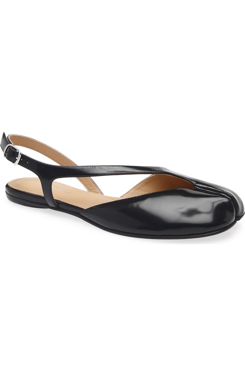 Maison Margiela Tabi Slingback Flat, Main, color, Black