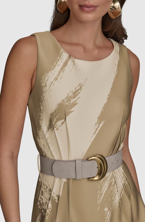 DONNA KARAN DONNA KARAN NEW YORK BELTED MIDI DRESS 