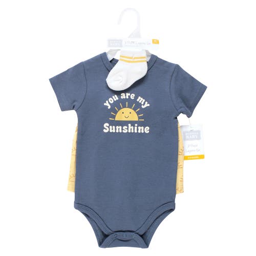 Hudson Baby Bodysuit, Short And Sock In Multi