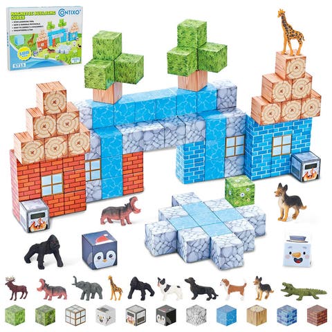 100 Pcs Magnetic Building Cube Game