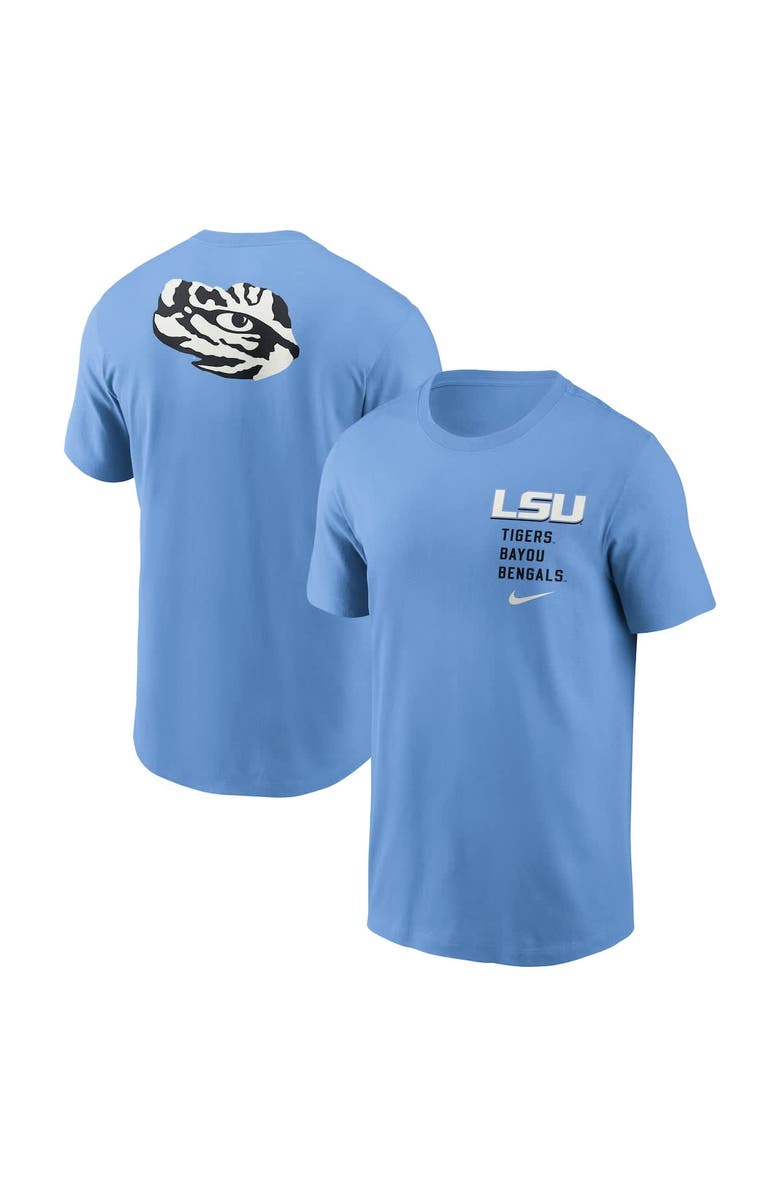 Nike Men's Nike Valor Blue LSU Tigers Record Shattered 2-Hit T-Shirt, Alternate, color, Light Blue