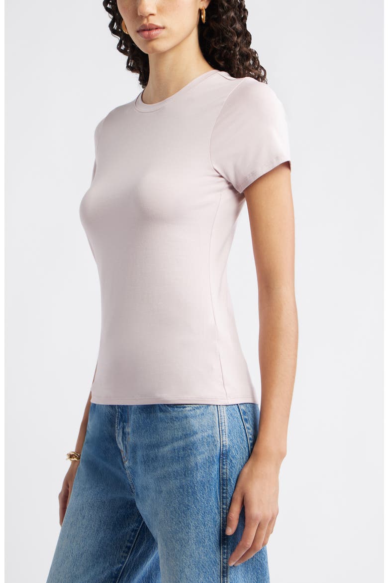 Pima Cotton Blend Crewneck T-Shirt, Alternate, color, PURPLE LILAC