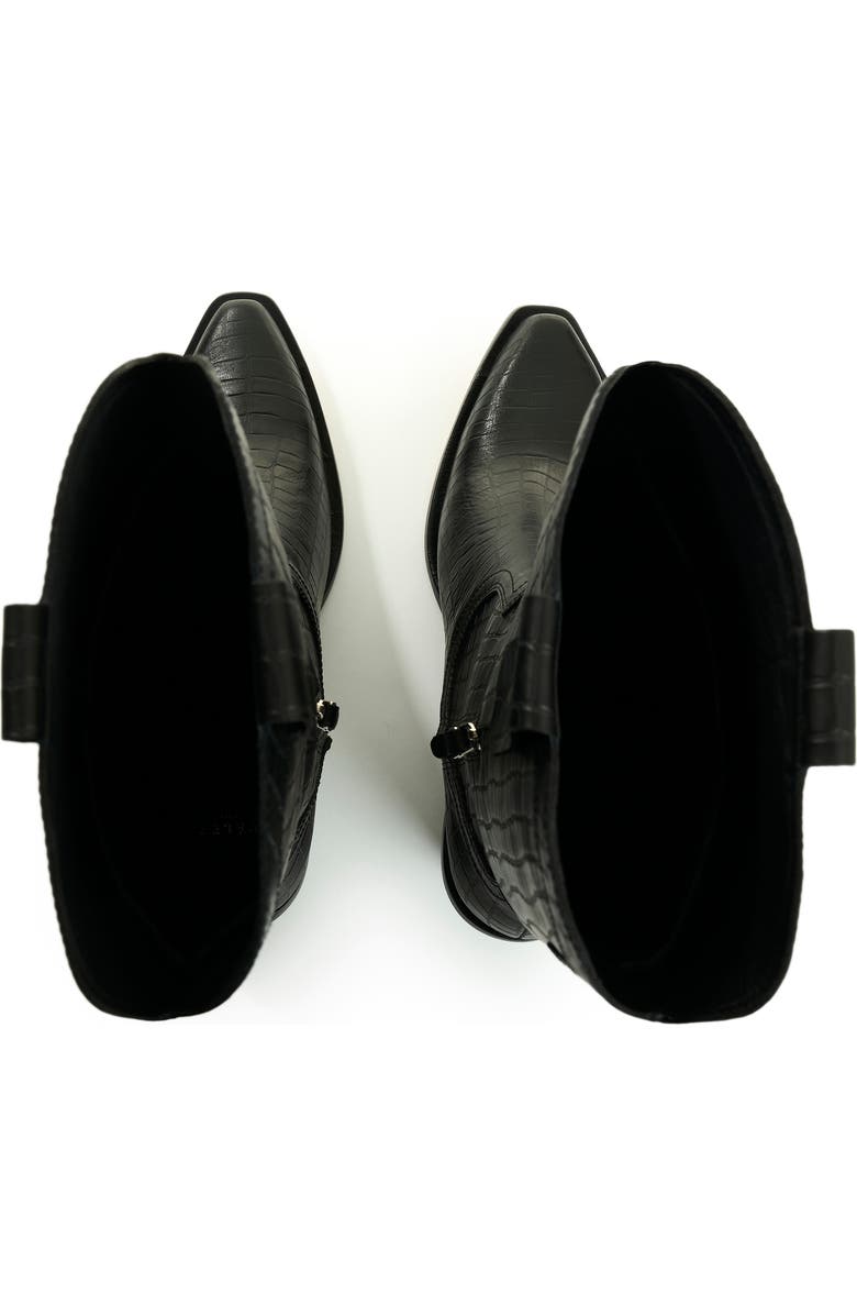 Velez Embossed Leather Boots, Alternate, color, Black