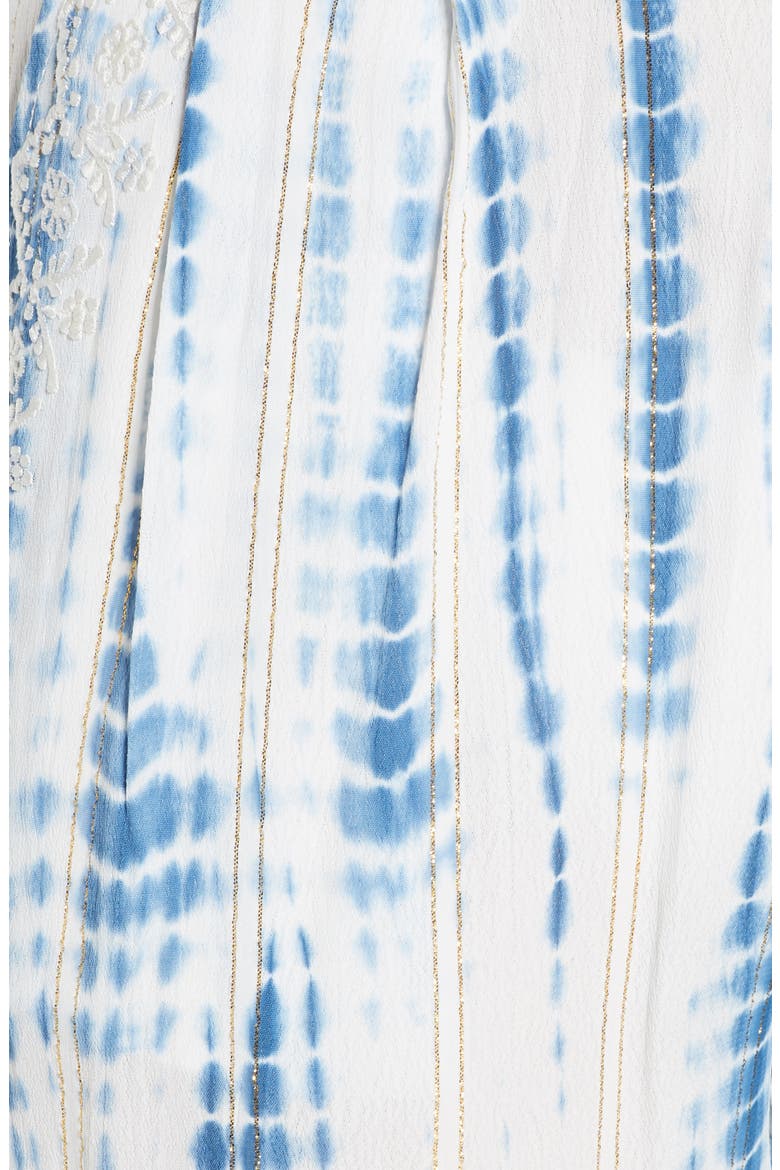 Moss Crepe Cover-Up Pants, Alternate, color, BLUE-WHITE