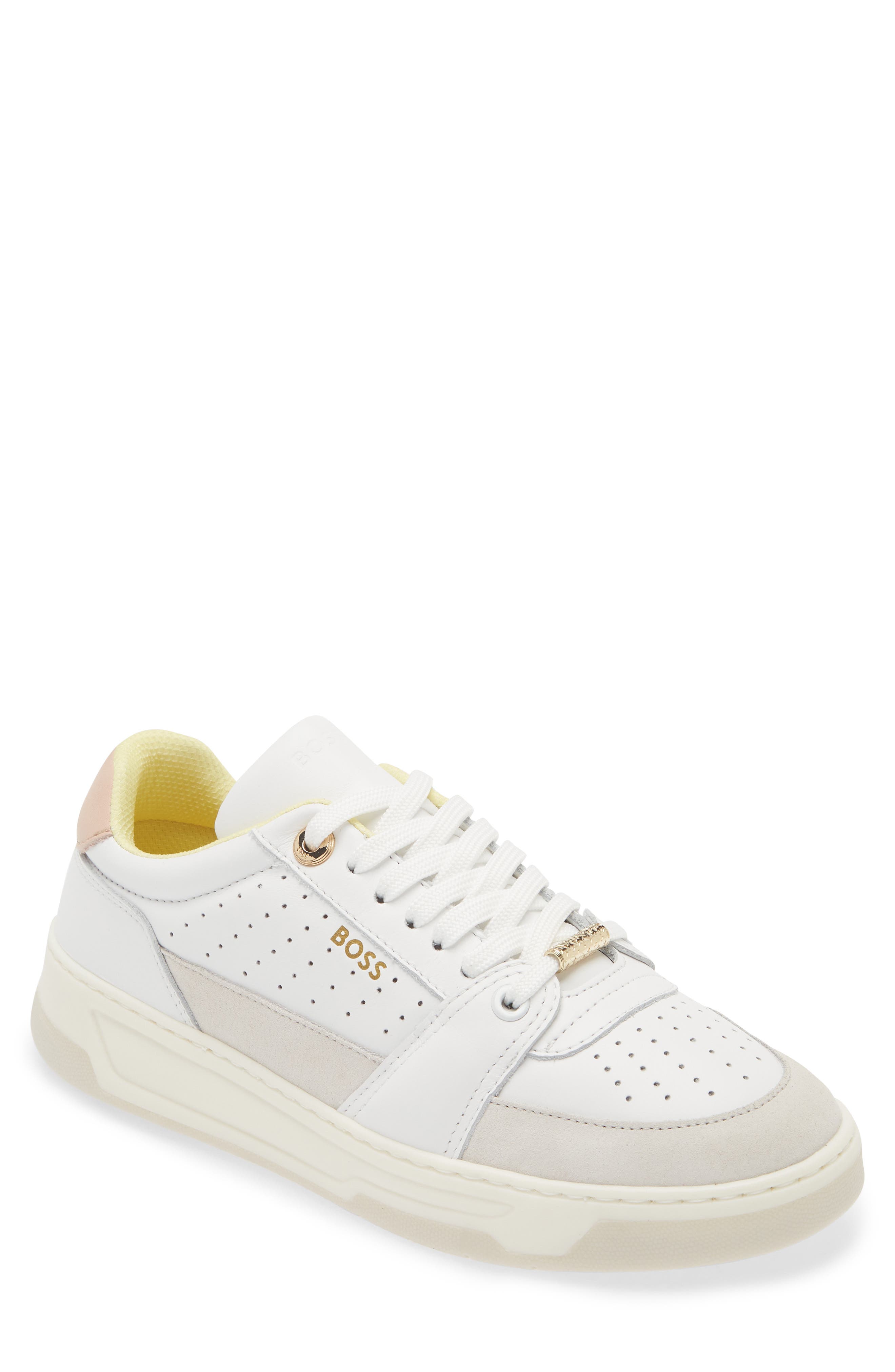 BOSS Baltimore Tennis Sneaker, Main, color, Open Wht
