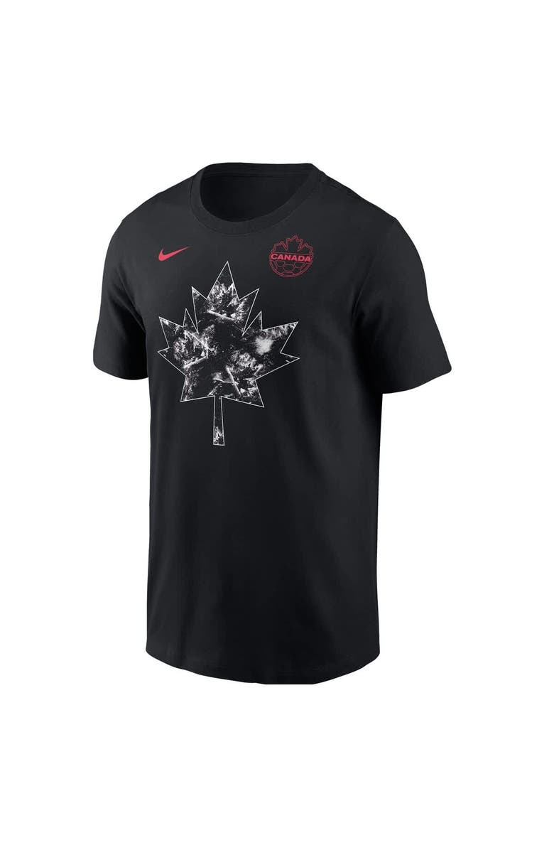 Nike Men's Nike  Black Canada Soccer Maple Leaf T-Shirt, Main, color, Black