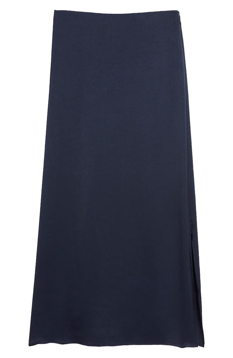 vineyard vines Satin Midi Slip Skirt, Alternate, color, Nautical Navy