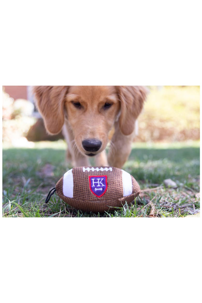 Football Plush Dog Toy, Alternate, color, BROWN