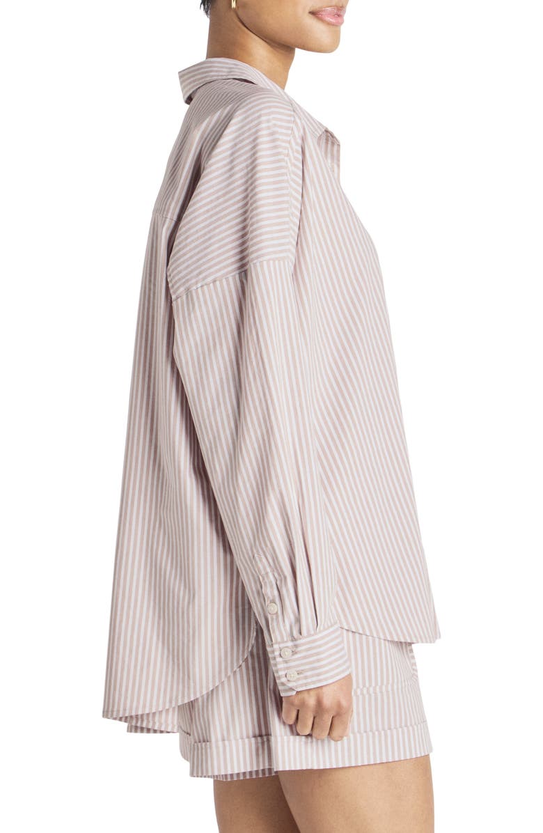 Splendid x @cellajaneblog Poplin Button-Up Shirt, Alternate, color,