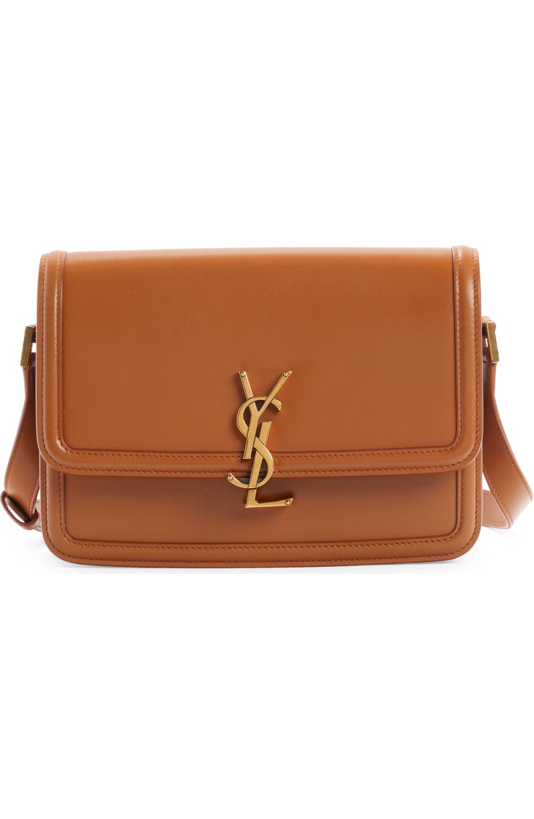 Saint Laurent Medium Solferino Leather Shoulder Bag, Main, color,