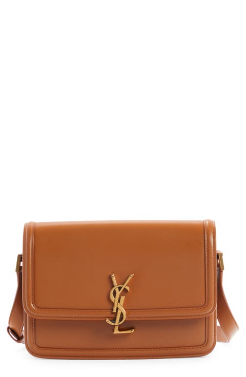 Medium Solferino Leather Shoulder Bag