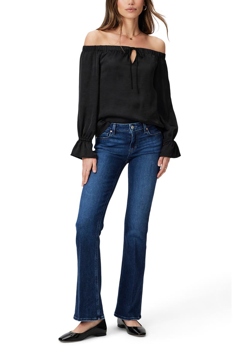 Ayanna Off the Shoulder Top, Alternate, color, BLACK