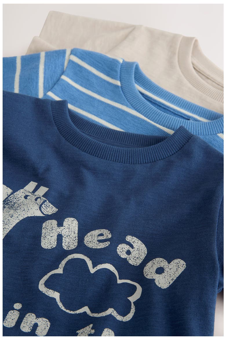 Kids' Assorted 3-Pack Cotton T-Shirts, Alternate, color, BLUE