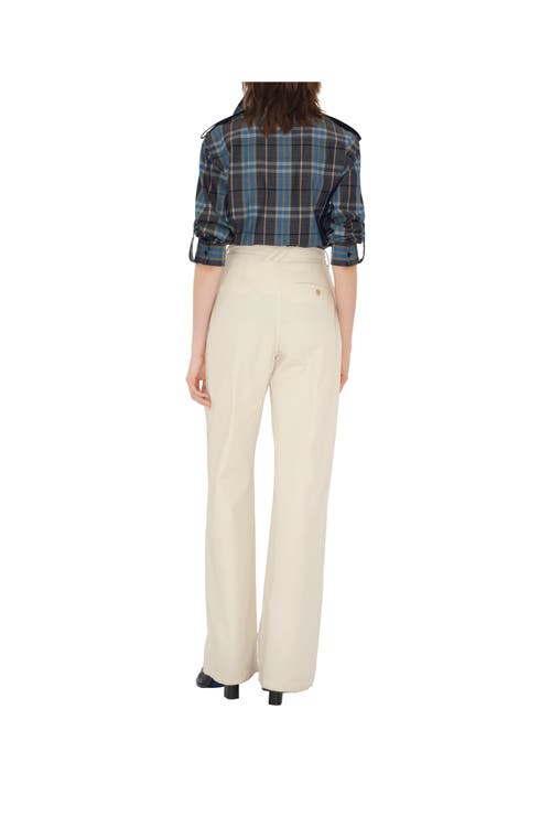 Burberry Regular Fit Check Cotton Shirt In Gray