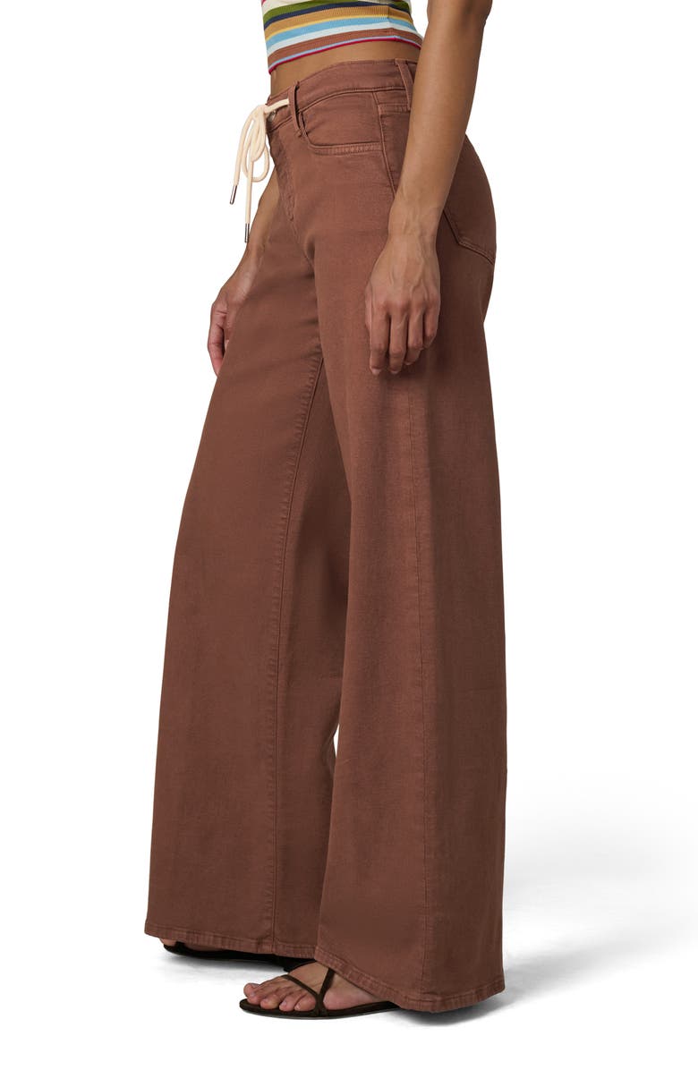 Joe's The Lou Lou Low Rise Drawstring Wide Leg Jeans, Alternate, color, Chocolate