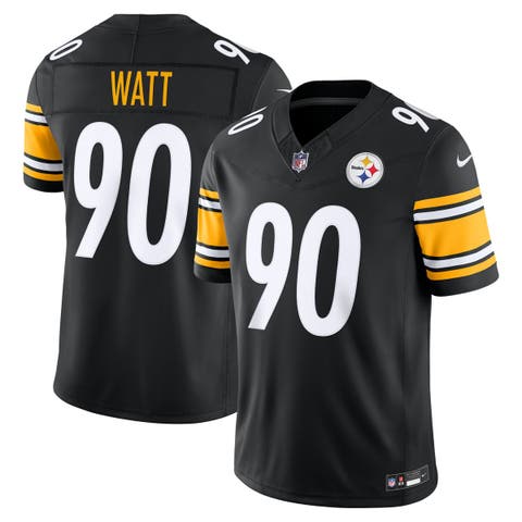 Men's Nike T.J. Watt Black Pittsburgh Steelers Team Vapor F.U.S.E. Stitched Limited Jersey