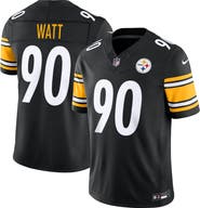 Nike Men's Nike T.J. Watt Black Pittsburgh Steelers Team Vapor F.U.S.E. Stitched Limited Jersey