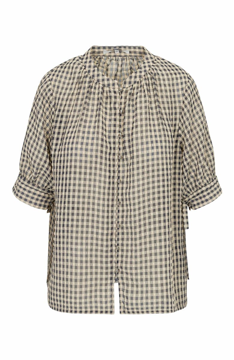 Rebecca Taylor Aster Gingham Blouse, Alternate, color, Blue Combo
