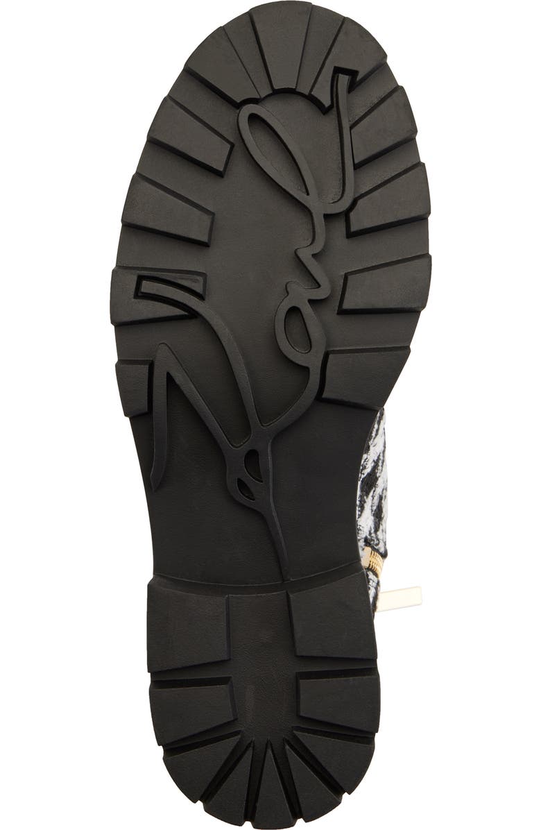 KARL LAGERFELD PARIS Mela Tweed Combat Boot, Alternate, color,